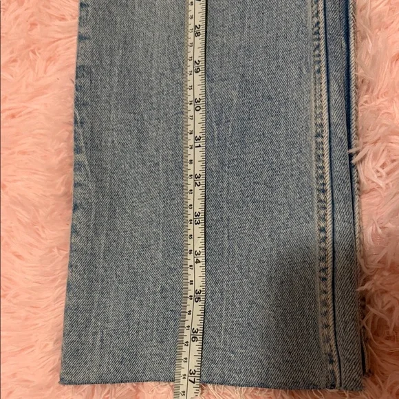 Zara Women's Sky Blue Straight Jeans - Picture 6 of 12